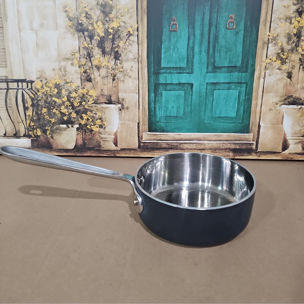 All-Clad LTD 1 Qt Saucepan Pot No Lid Hard Anodized Aluminum Stainless Steel USA